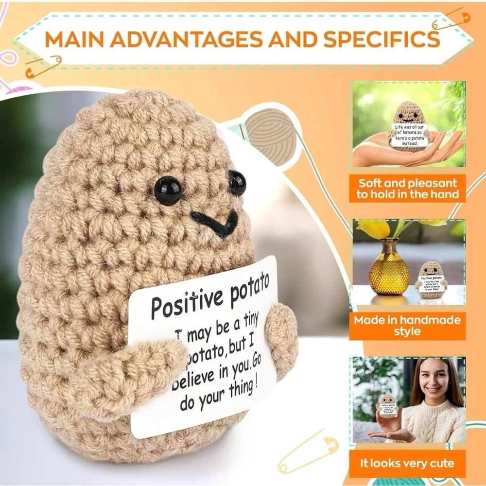 Positively Adorable New Crochet Potato: Your Tiny Companion for Joy & Motivation